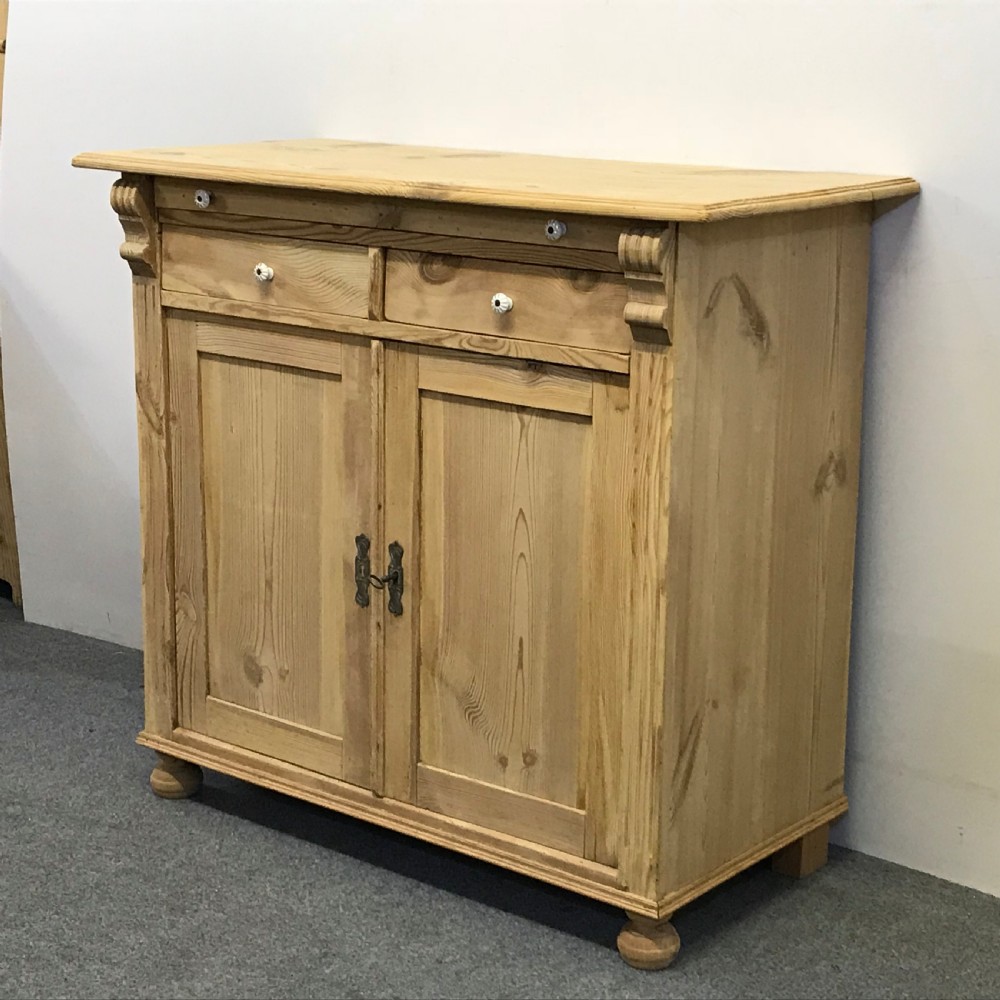 Small Antique Pine Kitchen Farmhouse Cupboard View III