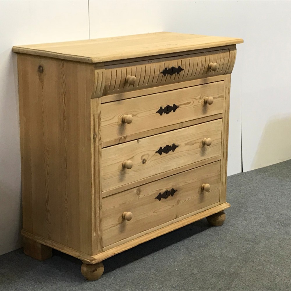 Attractive Antique Pine Danish Chest of Drawers View II