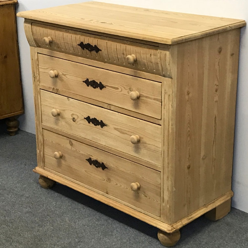 Attractive Antique Pine Danish Chest of Drawers View III