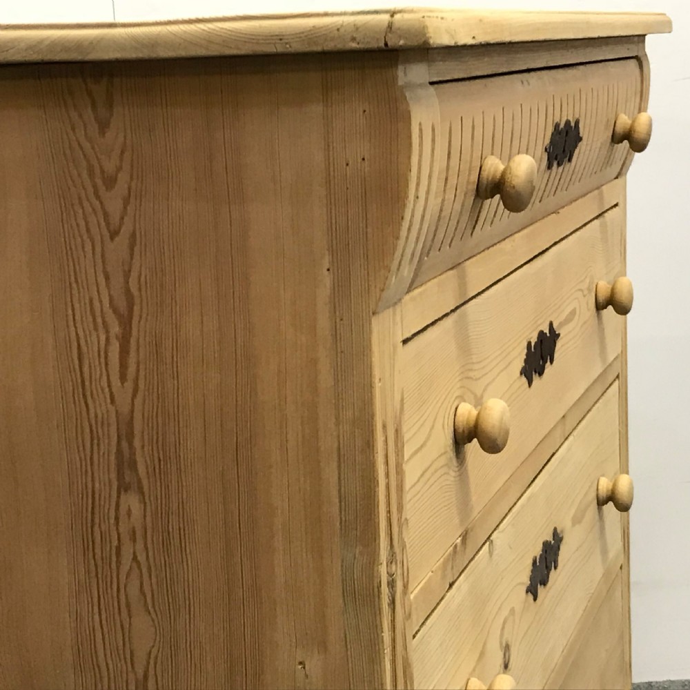 Attractive Antique Pine Danish Chest of Drawers View IV