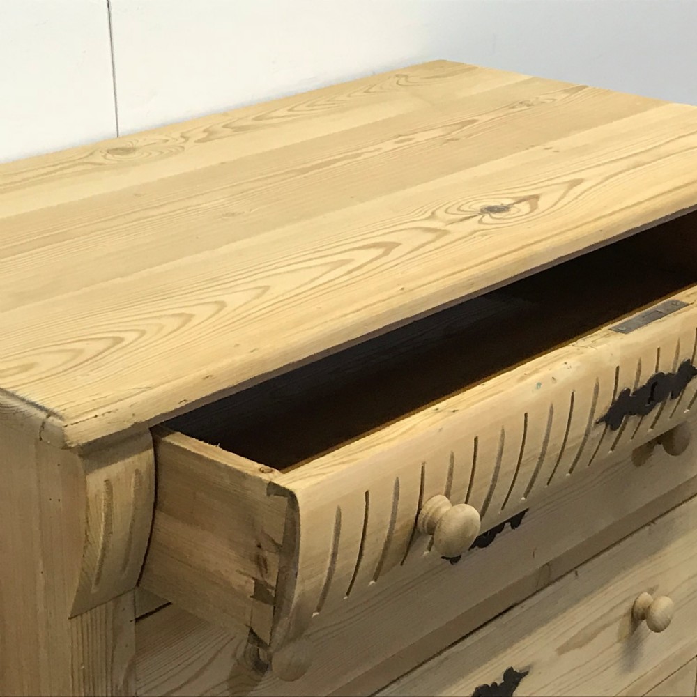 Attractive Antique Pine Danish Chest of Drawers View V