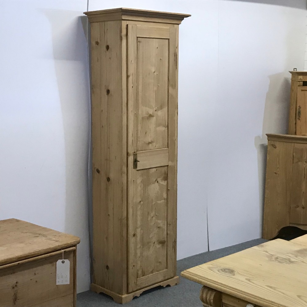 Tall Slim Antique Pine Tallboy  View V