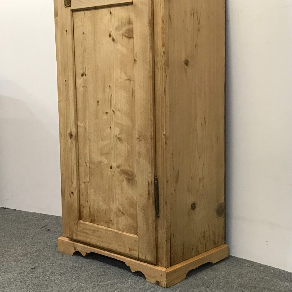 Tall Slim Antique Pine Tallboy  View VII