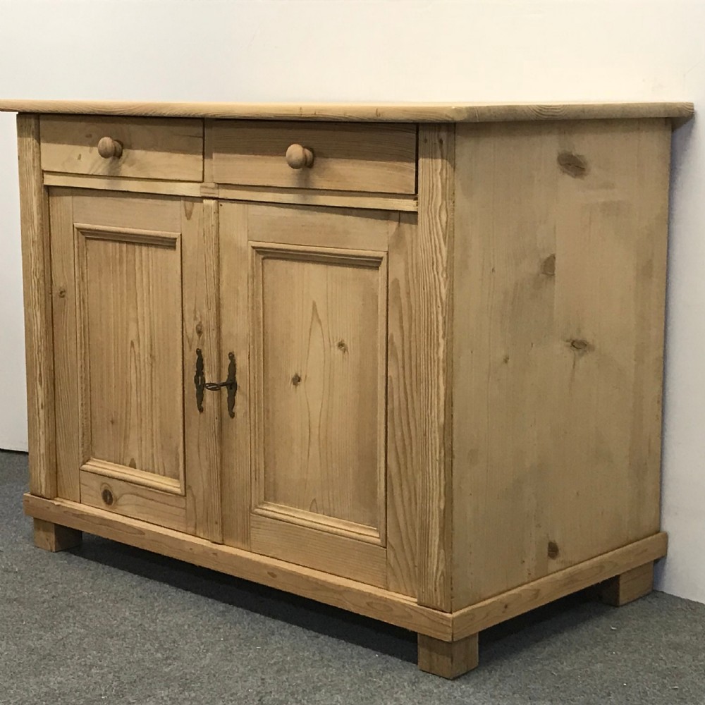 1920's SMALL PINE KITCHEN FARMHOUSE CUPBOARD View III