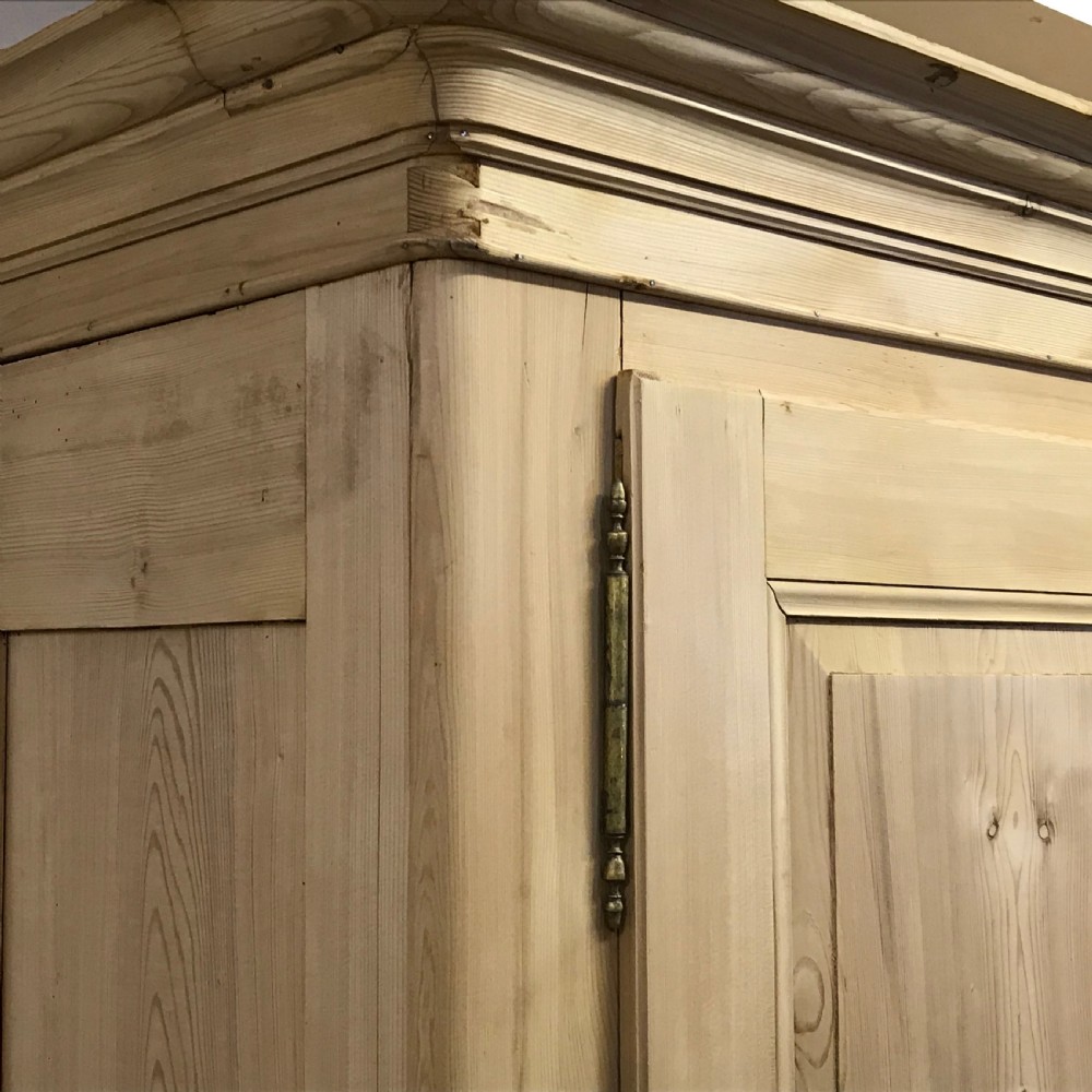 Very Large French Antique Pine Double Wardrobe  View VII