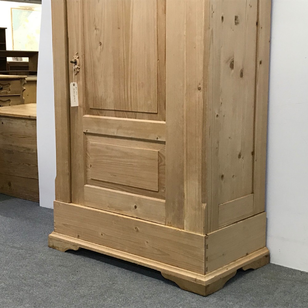 SINGLE ANTIQUE PINE WARDROBE WHICH DISMANTLES  View V