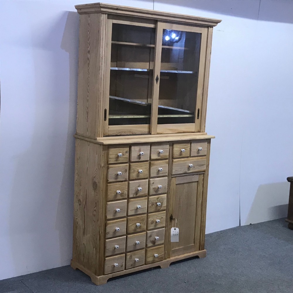 Antique Pine Apothecary Cabinet  View II