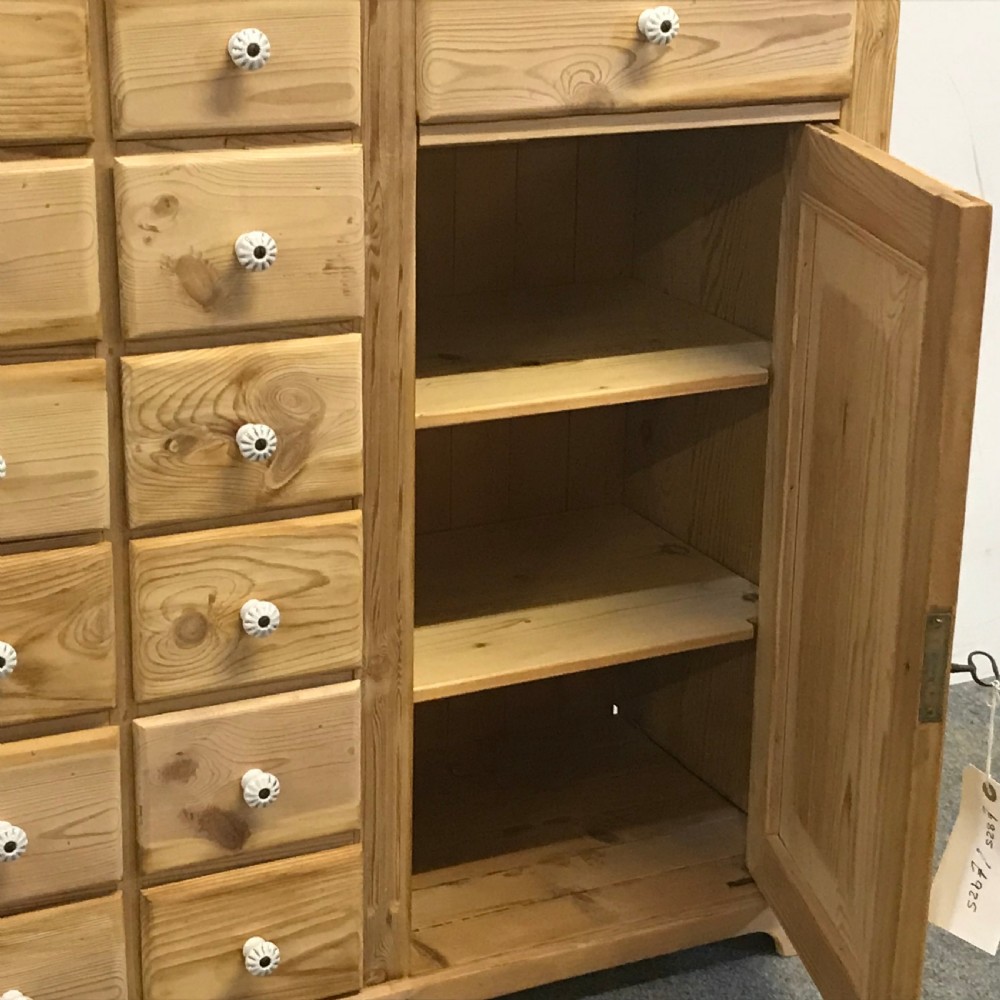Antique Pine Apothecary Cabinet  View V