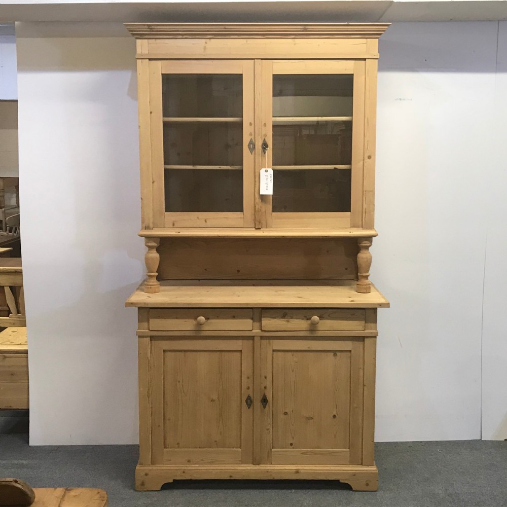 LARGE ANTIQUE PINE FARMHOUSE DRESSER 