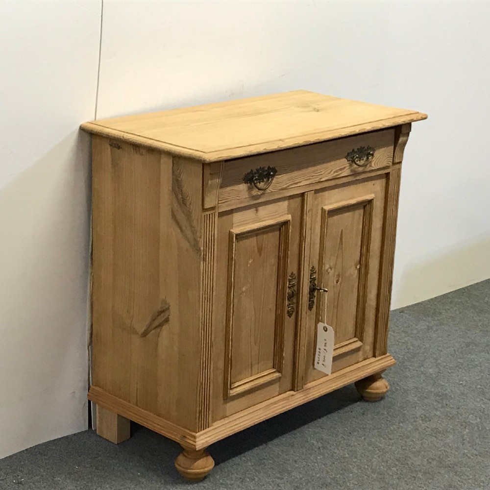 ANTIQUE PINE BEDSIDE CUPBOARD View III