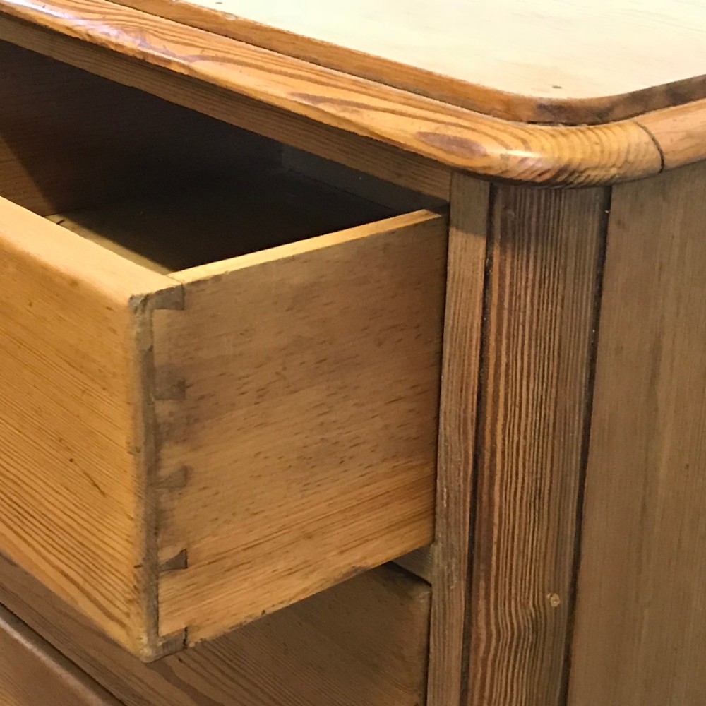 Large English Victorian Pine Chest of Drawers View V