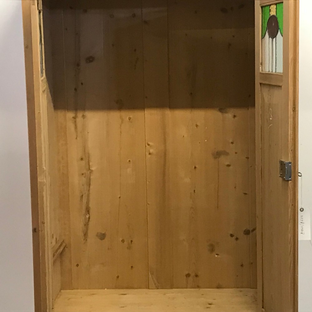 SMALL DOUBLE ART DECO PINE WARDROBE  View VII