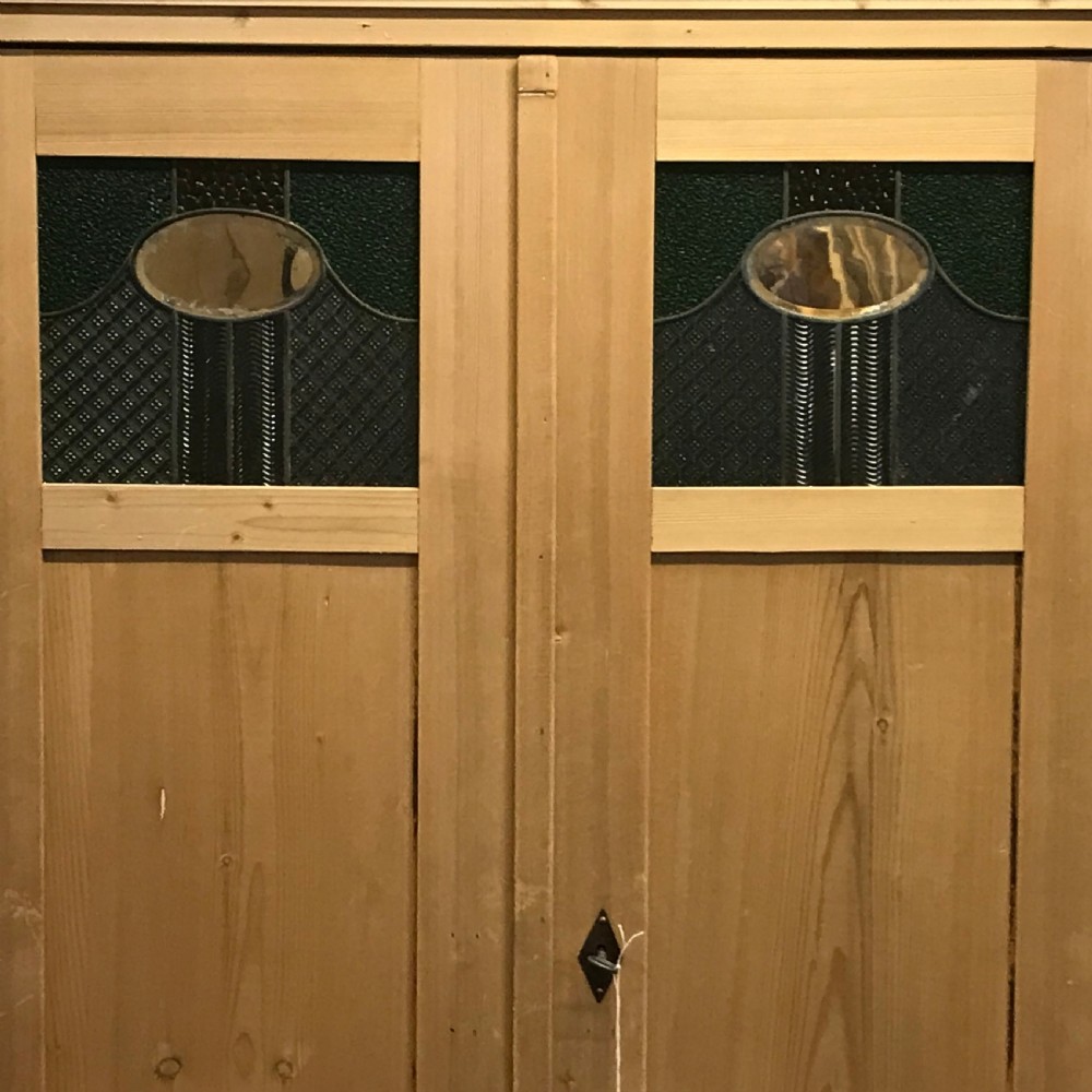 SMALL DOUBLE ART DECO PINE WARDROBE  View VIII