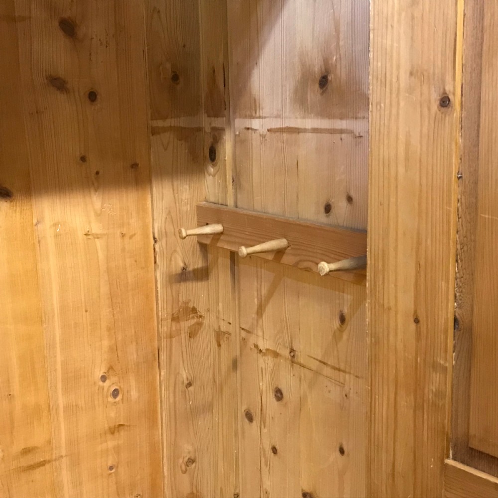 Very Large 19th Century Double Pine Wardrobe (Dismantles) View III