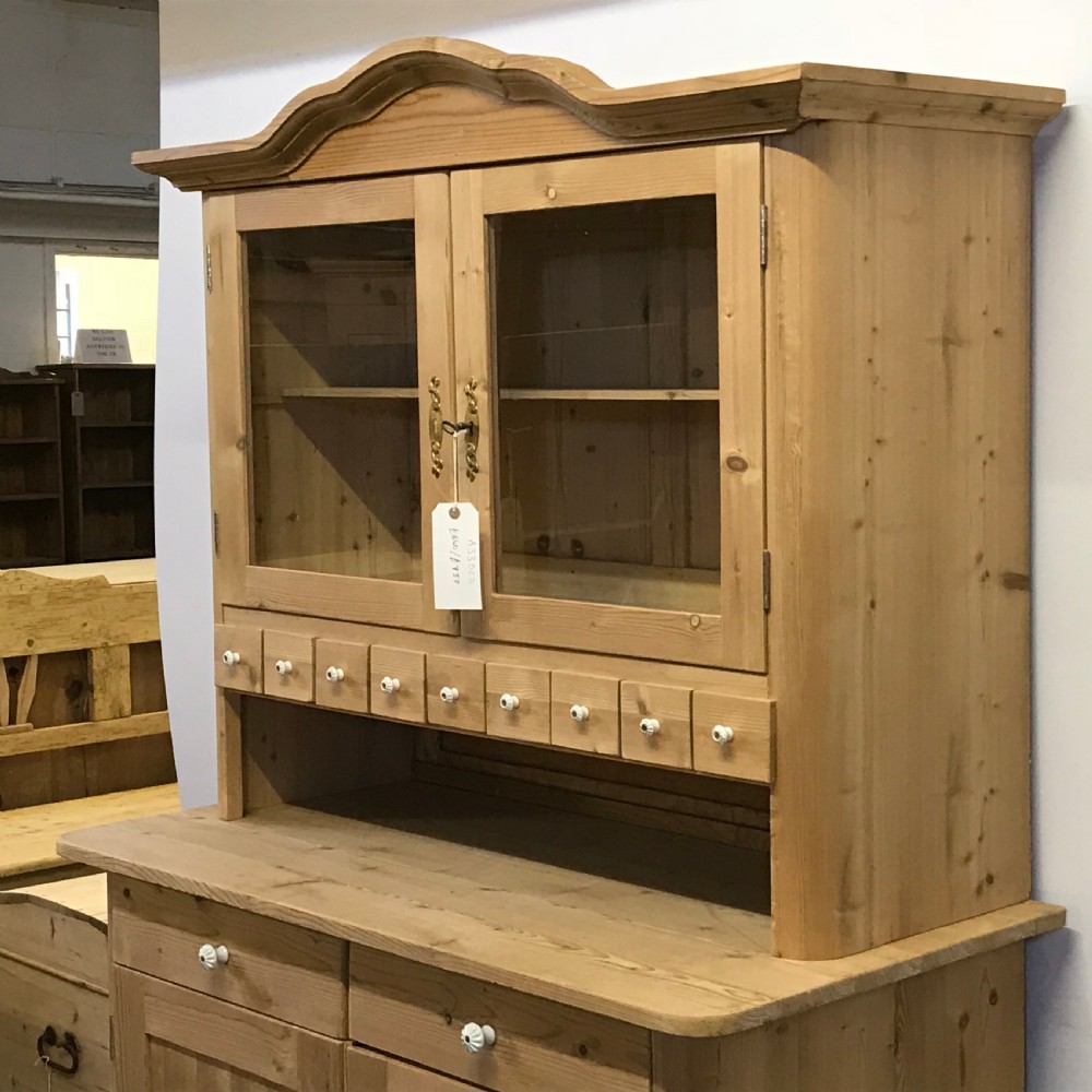 PINE GLAZED TOP DRESSER C.1920 View III