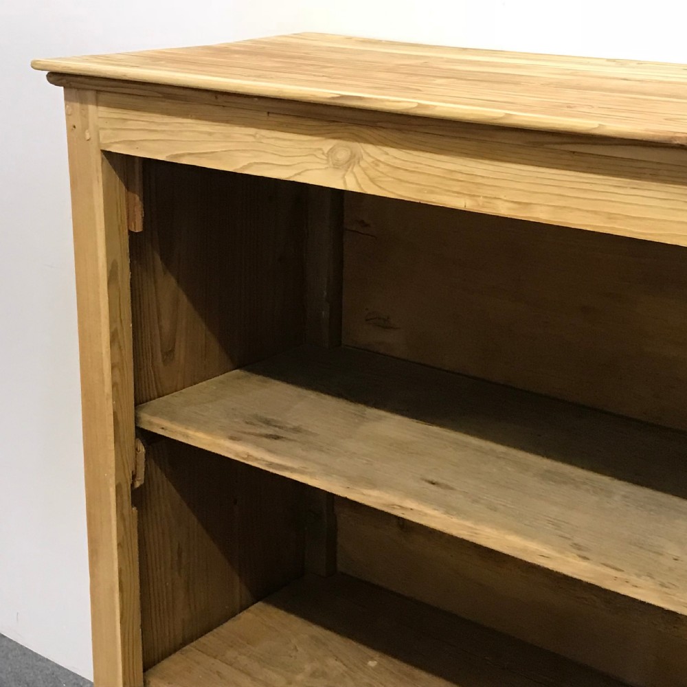 SHALLOW OLD PINE HALL CUPBOARD  View III