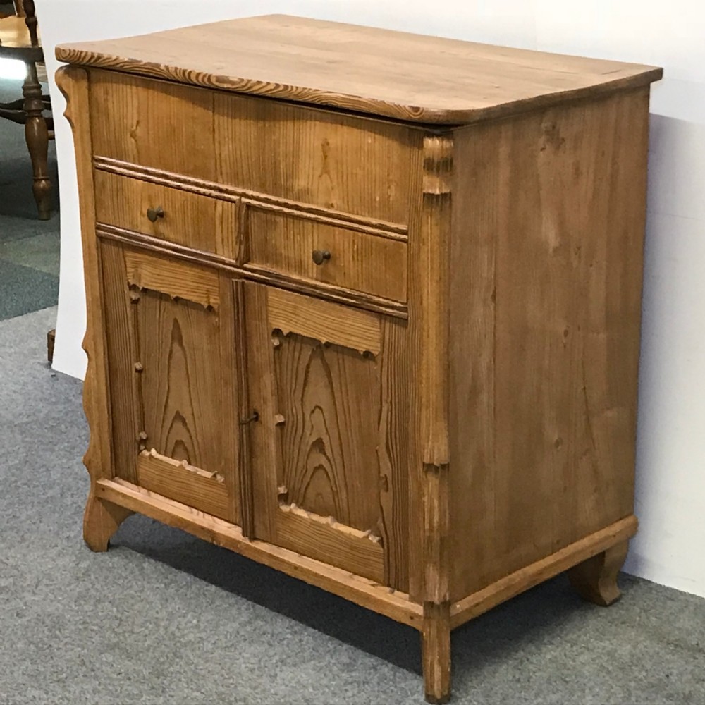 OLD PINE LIFT TOP WASHSTAND (1920'S) View IV