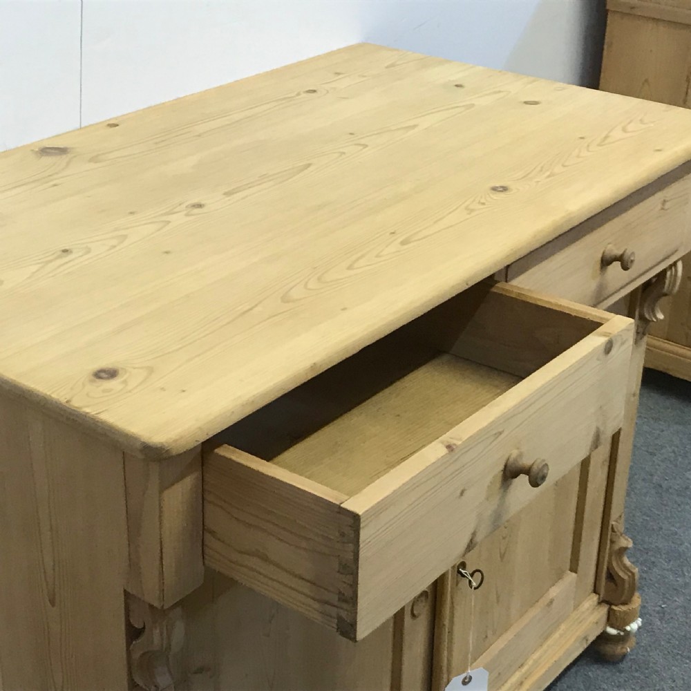 OLD PINE KITCHEN DRESSER BASE CUPBOARD View IV