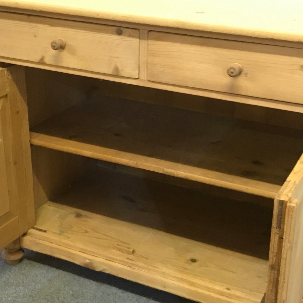 OLD PINE KITCHEN DRESSER BASE CUPBOARD View V