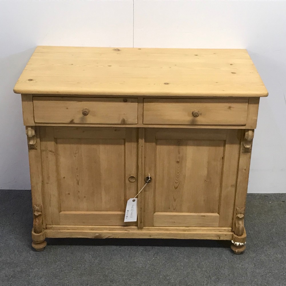 OLD PINE KITCHEN DRESSER BASE CUPBOARD View VI