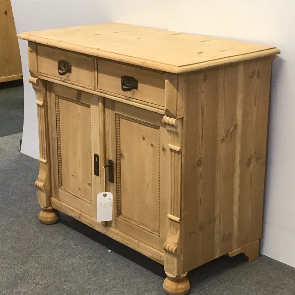 SMALL ANTIQUE PINE BEDSIDE CUPBOARD View III