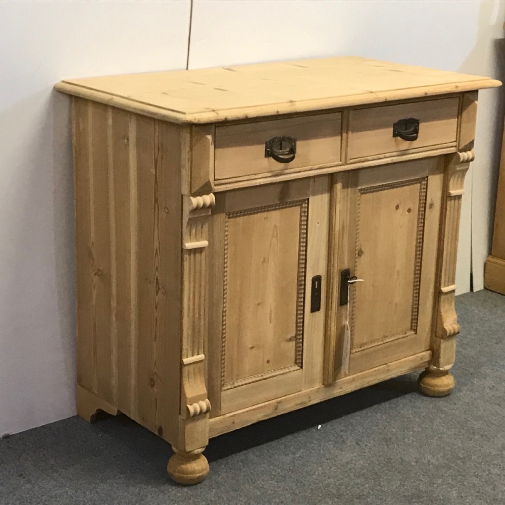 SMALL ANTIQUE PINE BEDSIDE CUPBOARD View IV
