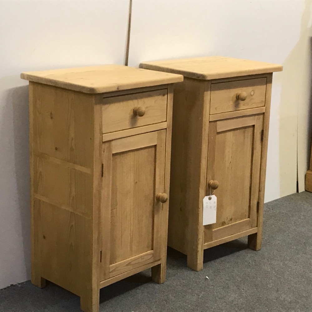 PAIR OF 1920'S BEDSIDE POT CUPBOARDS  View II