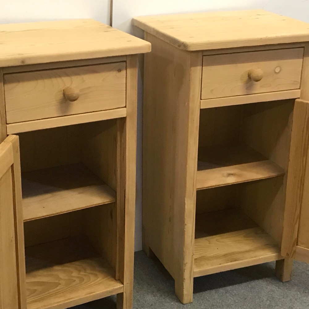 PAIR OF 1920'S BEDSIDE POT CUPBOARDS  View IV