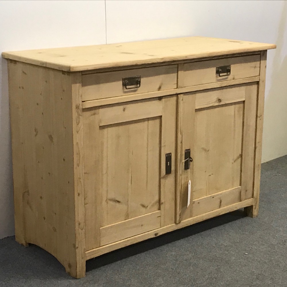 Antique Pine Kitchen Dresser Base Cupboard View II