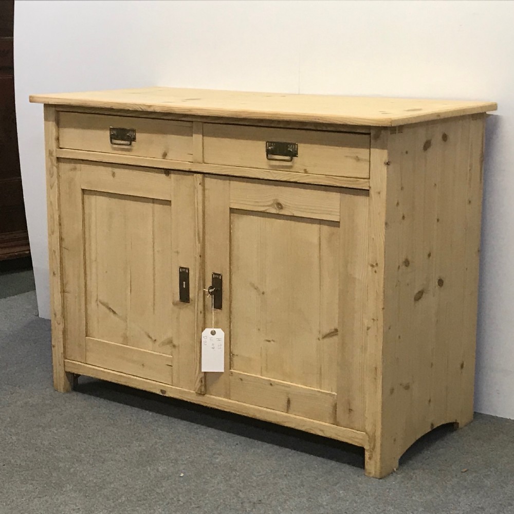 Antique Pine Kitchen Dresser Base Cupboard View III