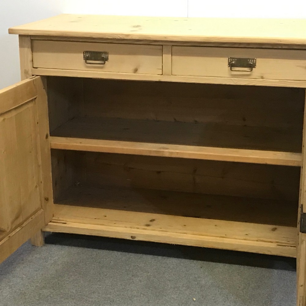 Antique Pine Kitchen Dresser Base Cupboard View IV