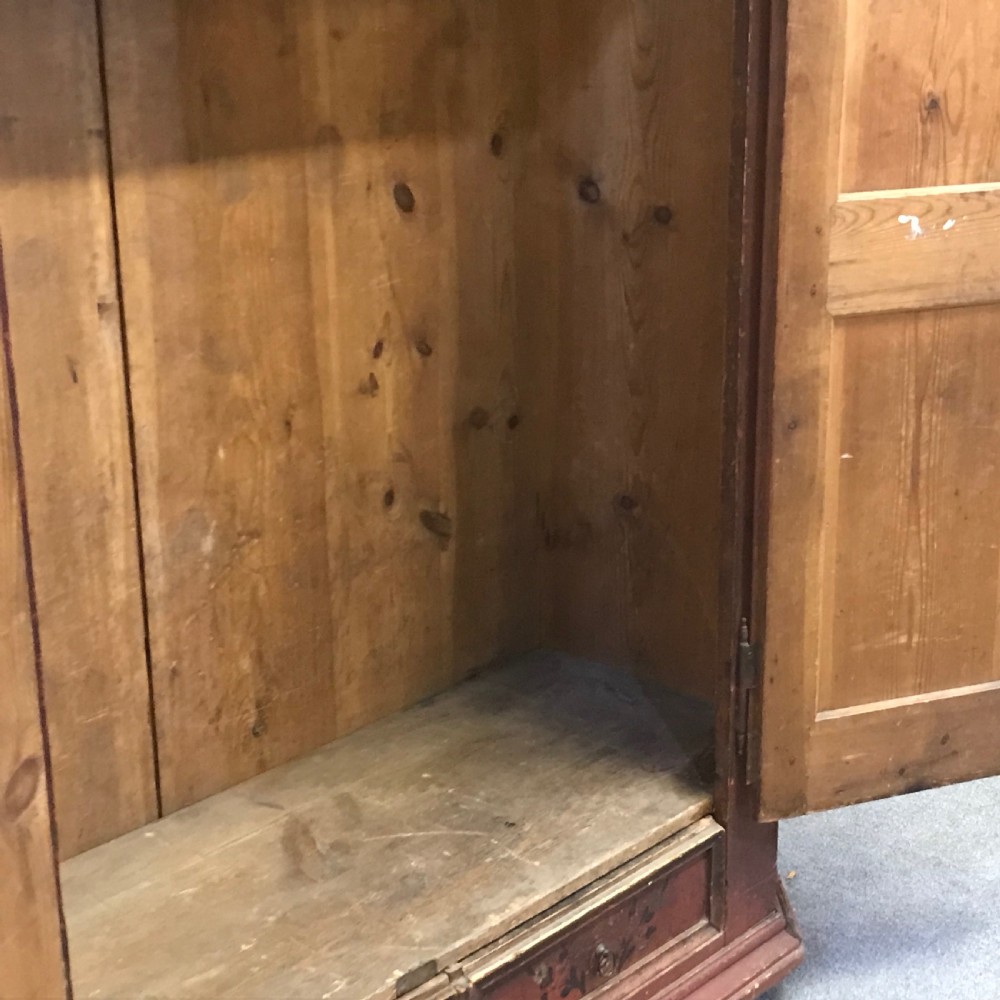 BEAUTIFUL VERY OLD PAINTED ARMOIRE C.1851 - (DISMANTLES) View III