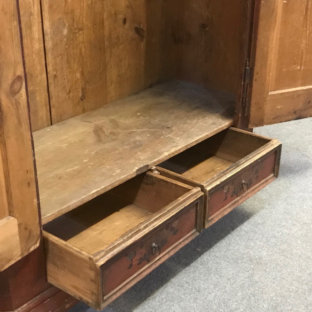 BEAUTIFUL VERY OLD PAINTED ARMOIRE C.1851 - (DISMANTLES) View IV
