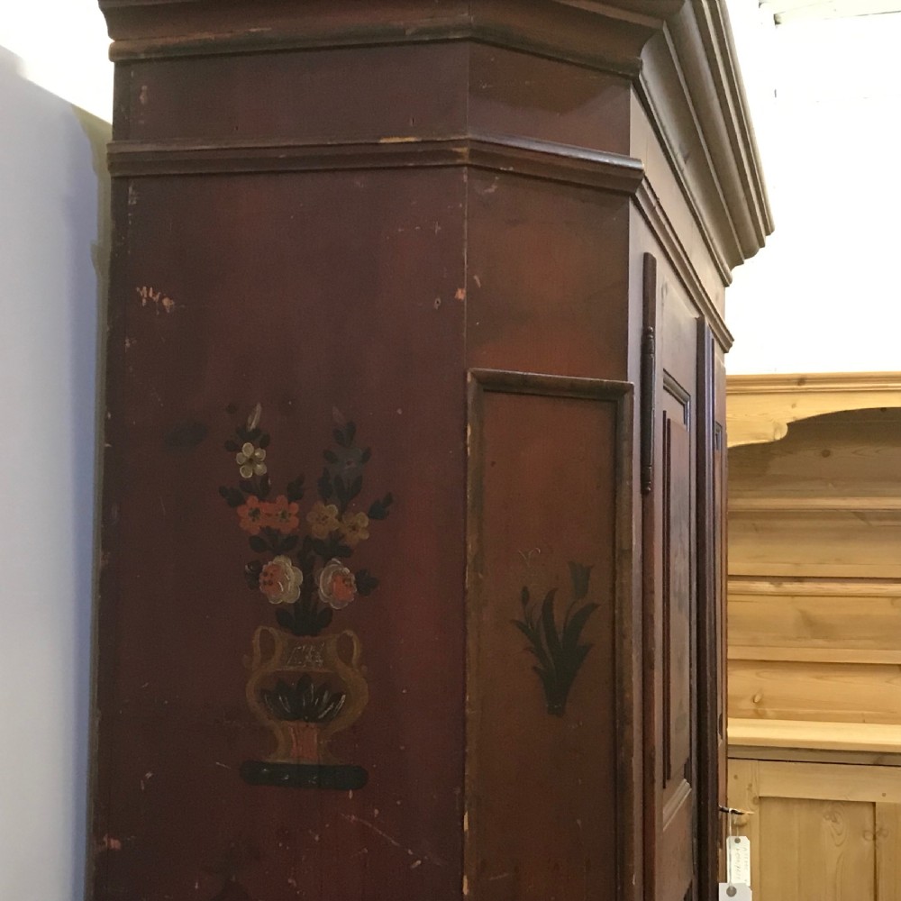 BEAUTIFUL VERY OLD PAINTED ARMOIRE C.1851 - (DISMANTLES) View IX