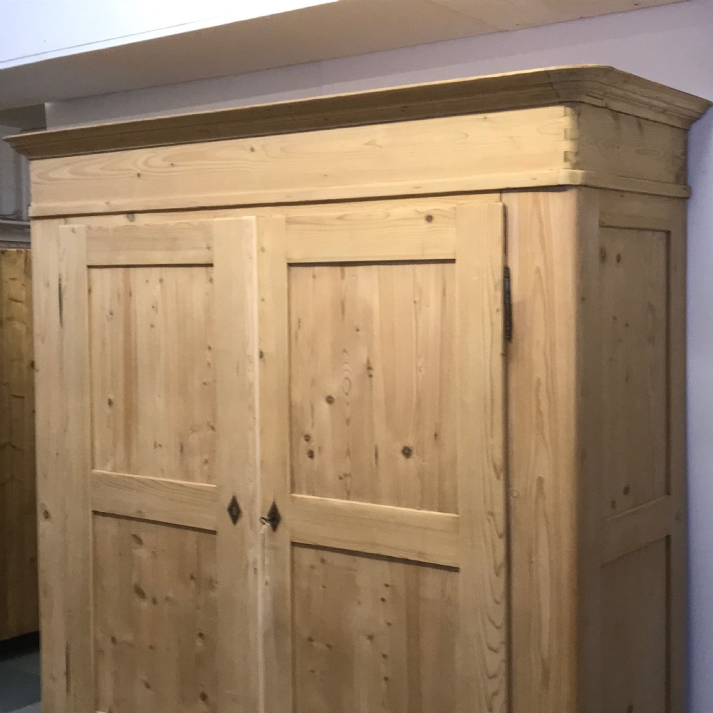 WIDE & DEEP ANTIQUE DOUBLE WARDROBE (DISMANTLES) View V