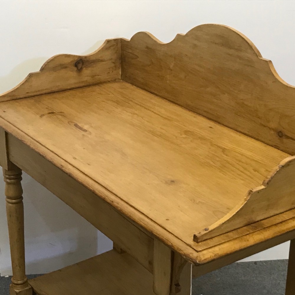 Attractive Victorian Pine Washstand View IV
