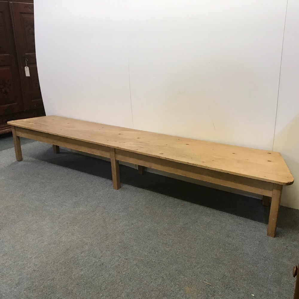 Long Old Pine Bench  View IV