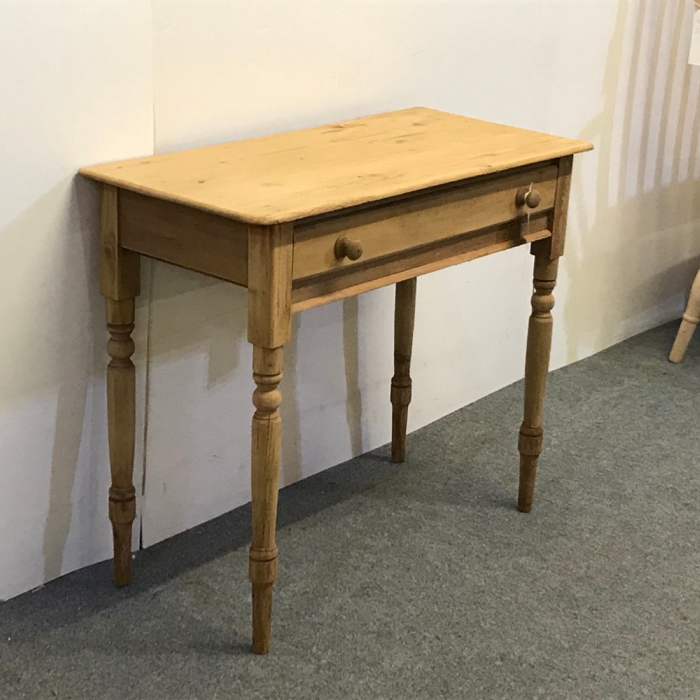 SMALL VICTORIAN PINE WRITING TABLE  View II