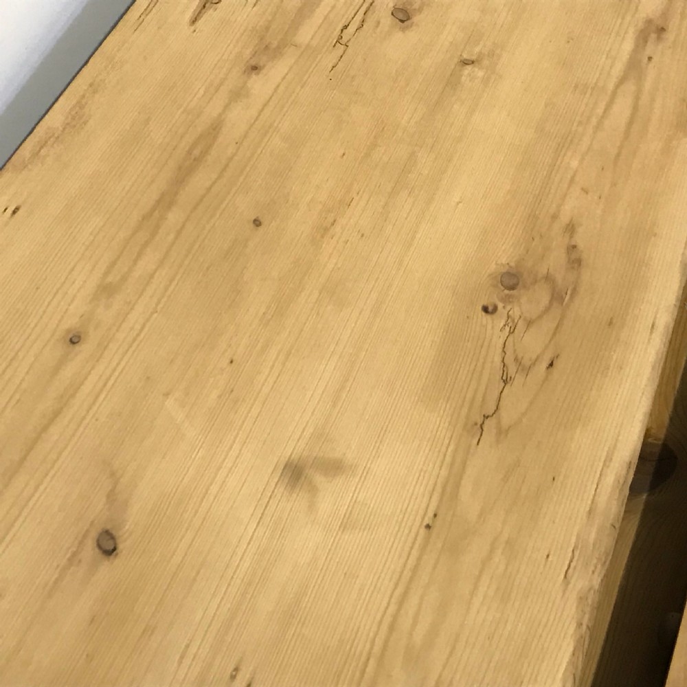 SMALL VICTORIAN PINE WRITING TABLE  View V