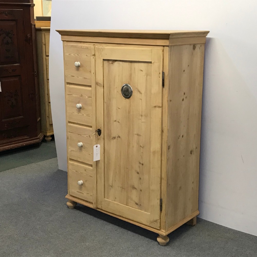 OLD PINE FOOD CUPBOARD C.1910 View V