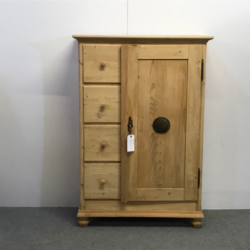 19THE CENTURY PINE LARDER CUPBOARD