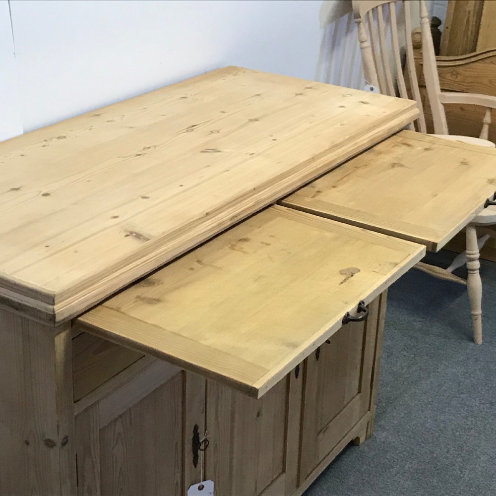TALL ANTIQUE PINE KITCHEN SIDEBOARD View VIII