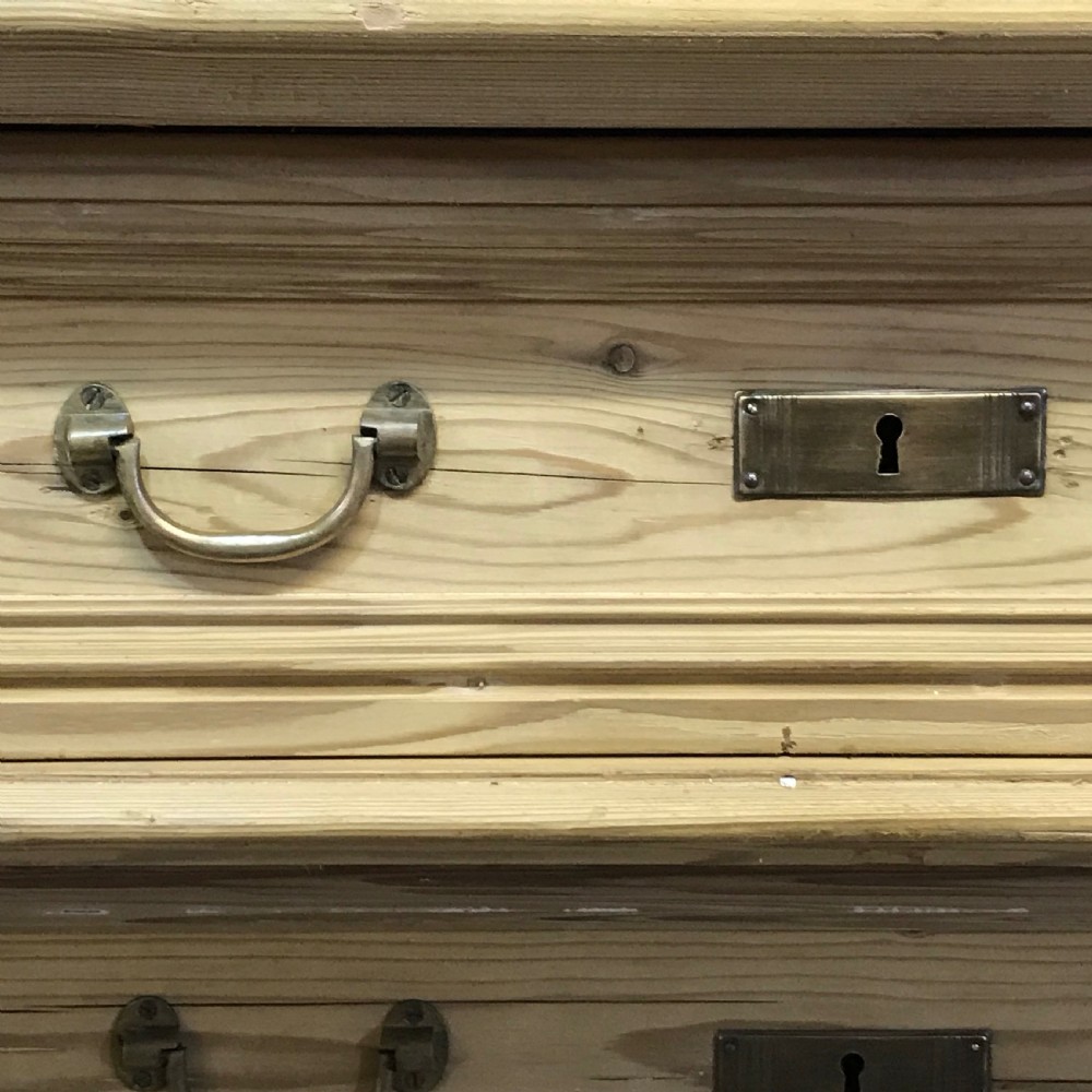 ATTRACTIVE ANTQIUE PINE DANISH TALLBOY  View V