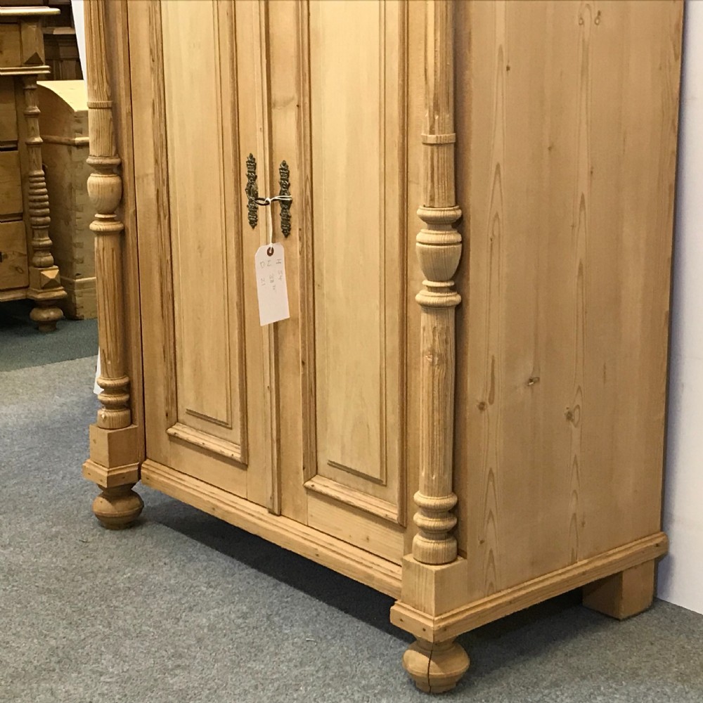 ANTIQUE PINE LINEN CUPBOARD WITH MEDICAL DRAWER View V
