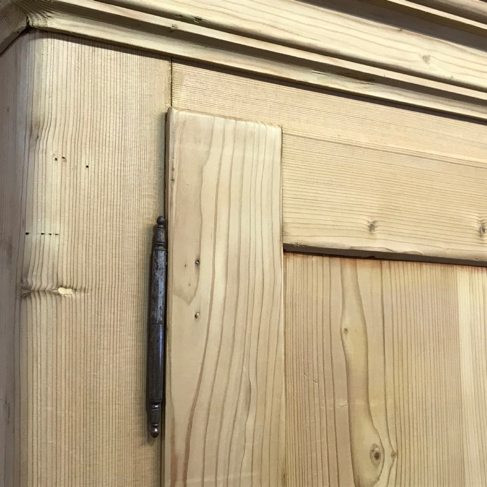 LARGE FRENCH ANTIQUE PINE WARDROBE (DISMANTLES) View VIII