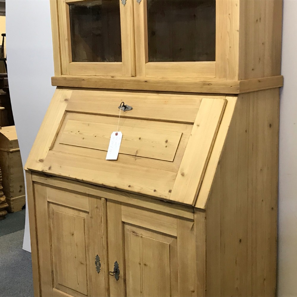 Antique Pine Bureau Bookcase  View VI