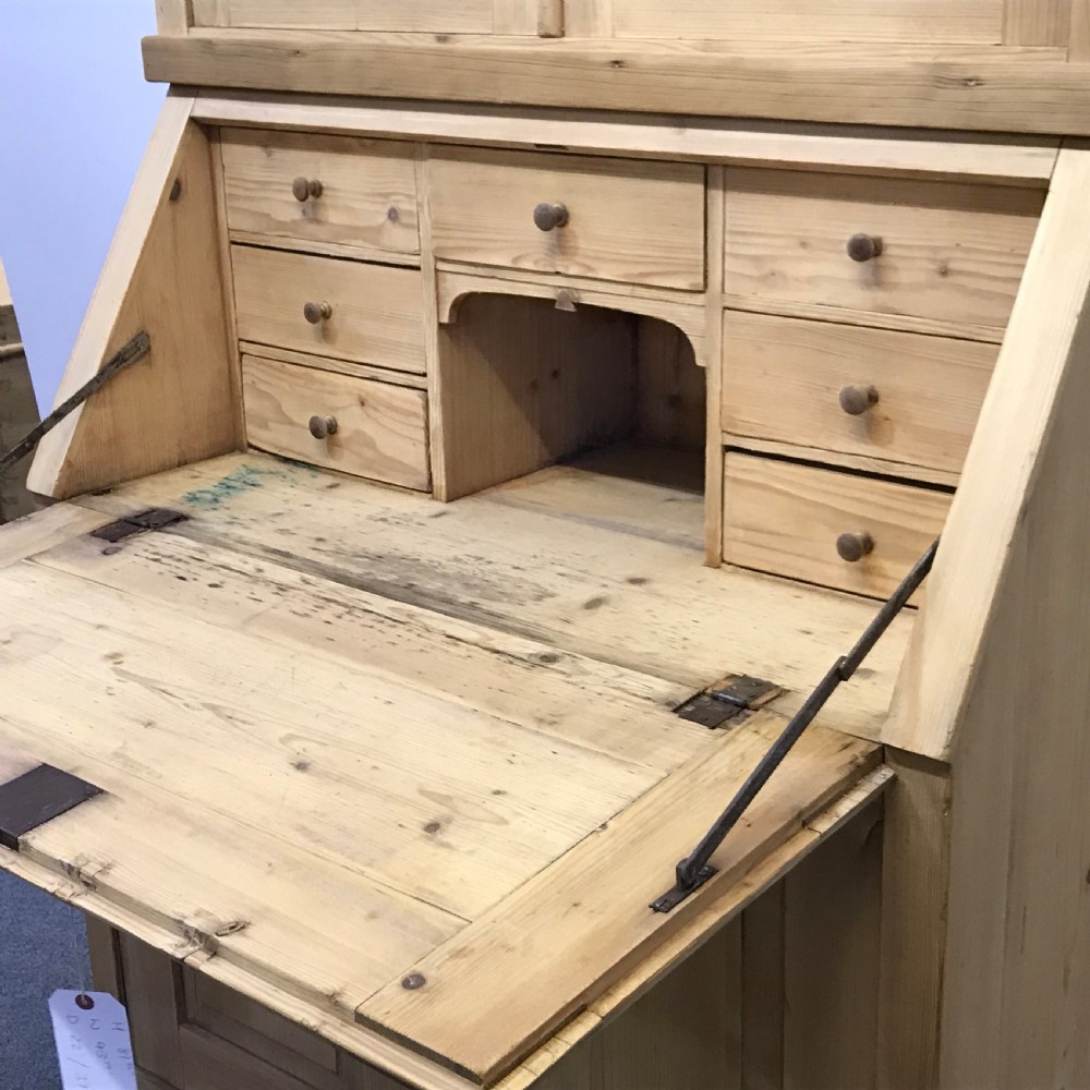 Antique Pine Bureau Bookcase  View VIII