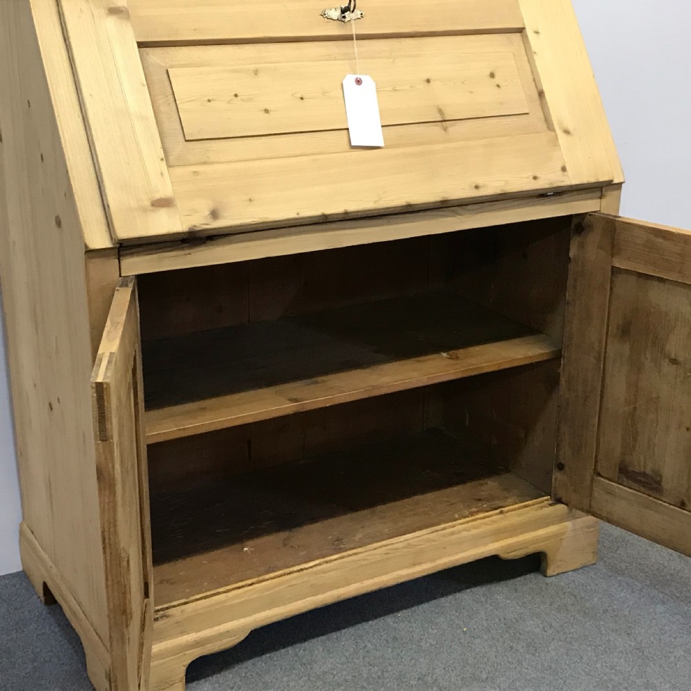 Antique Pine Bureau Bookcase  View X