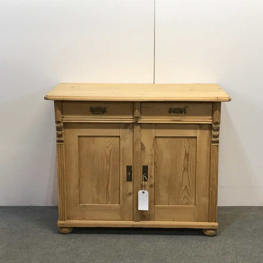 ANTIQUE PINE DRESSER BASE CUPBOARD