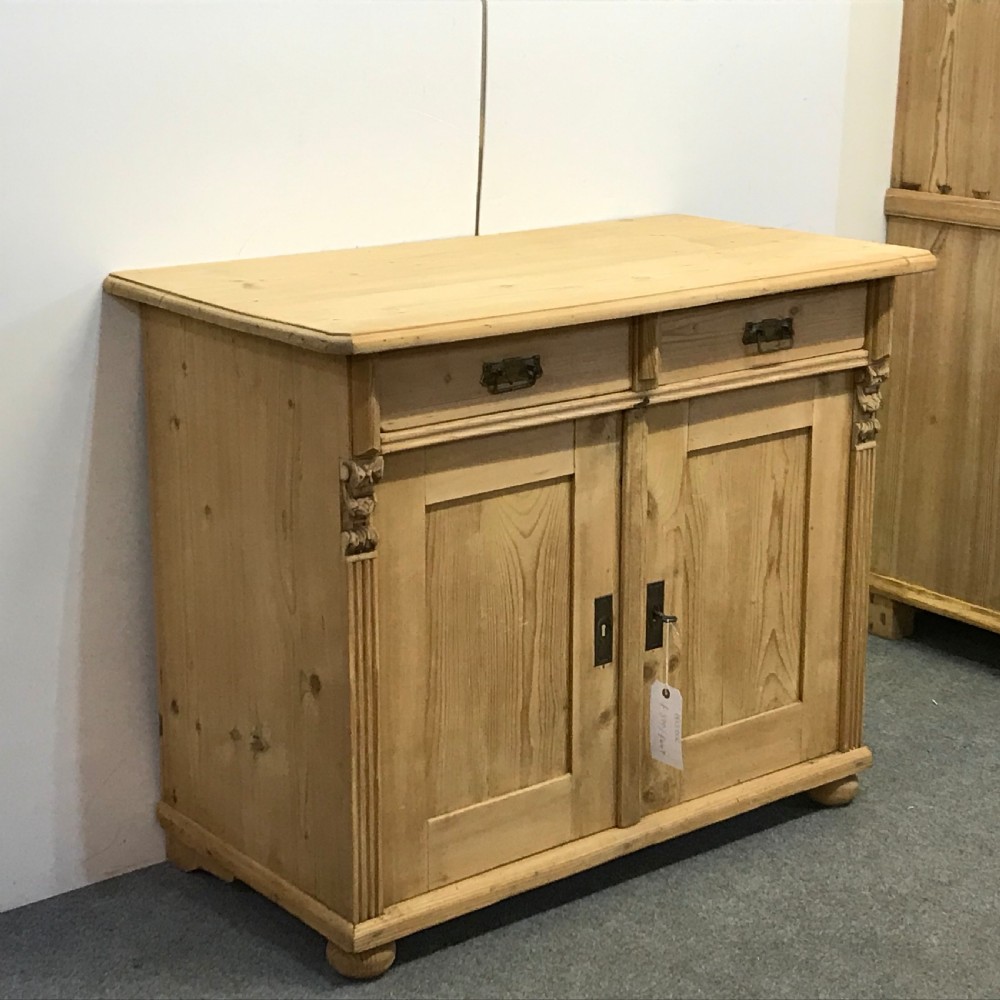 ANTIQUE PINE DRESSER BASE CUPBOARD View III